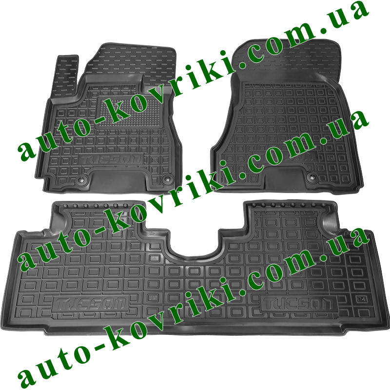 

Резиновые коврики в салон Hyundai Tucson 2004-2015 (JM/LM) (Avto-Gumm), Черный