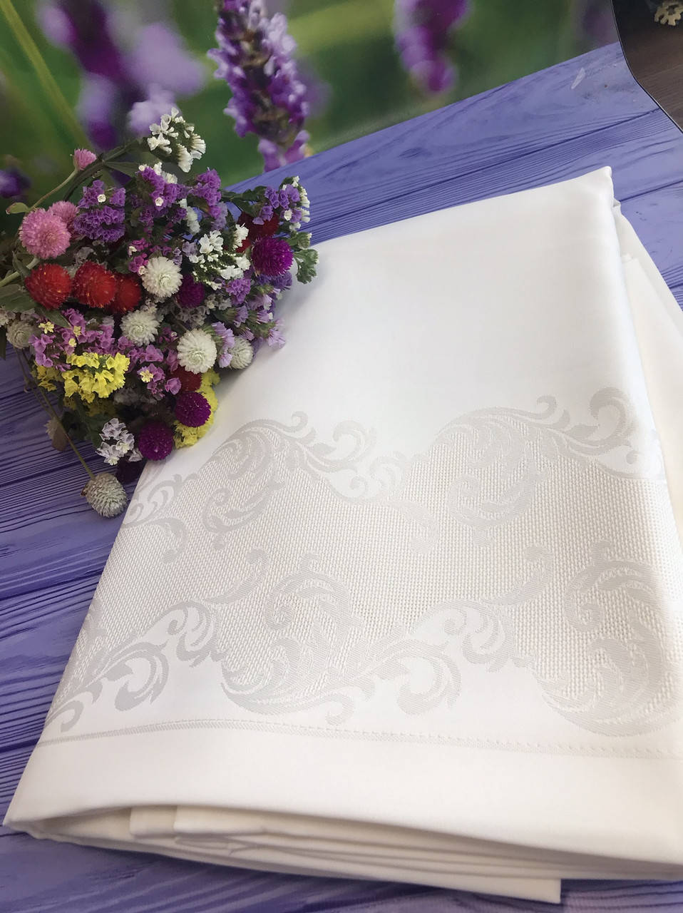 

Скатерть тефлоновая водоотталкивающая прямоугольная 160Х220см Verolli Турция кремовая, Кремовый