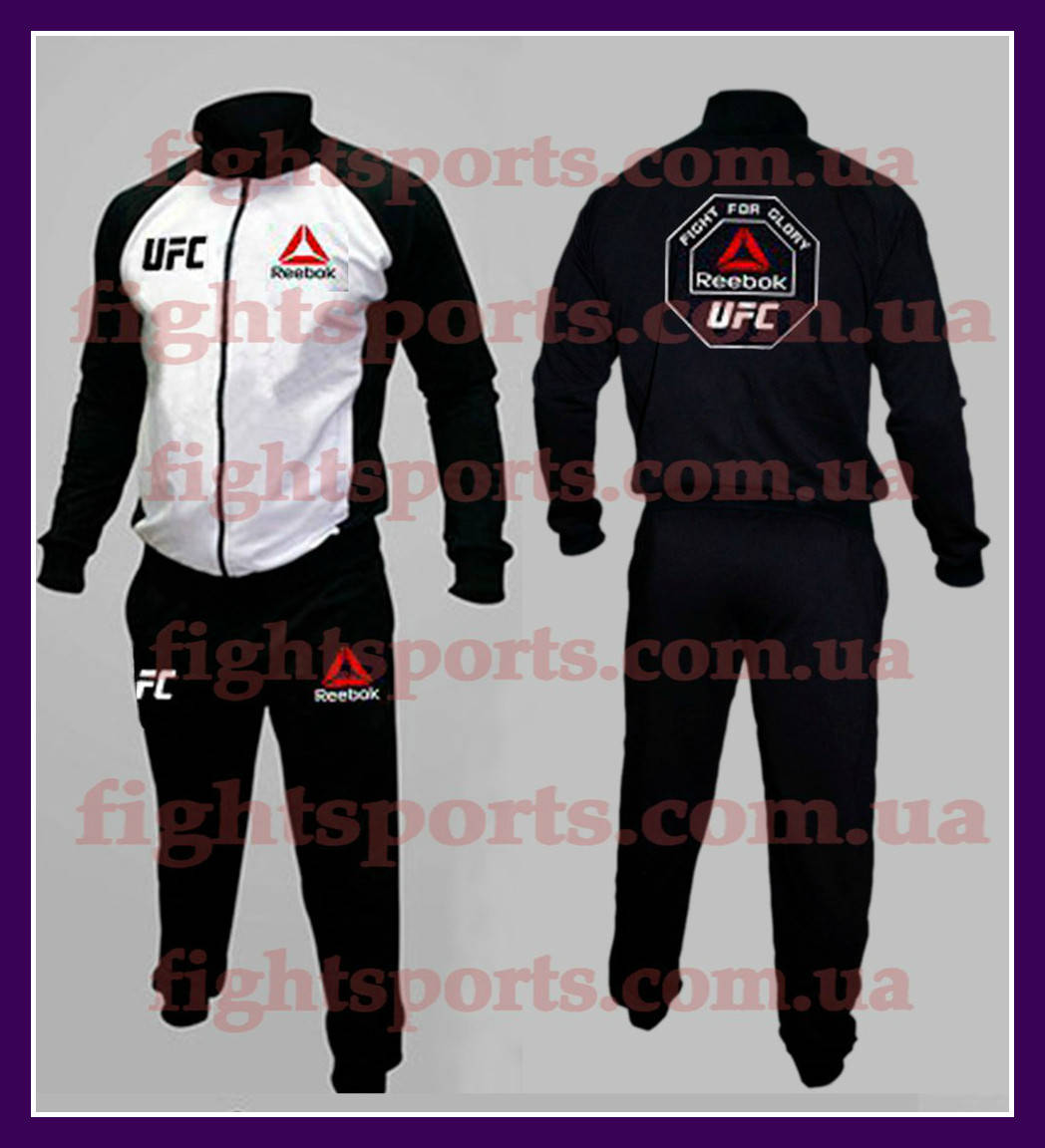 

Мужской Спортивный костюм UFC REEBOK (РИБОК) Черный ИНДОНЕЗИЯ "В стиле"