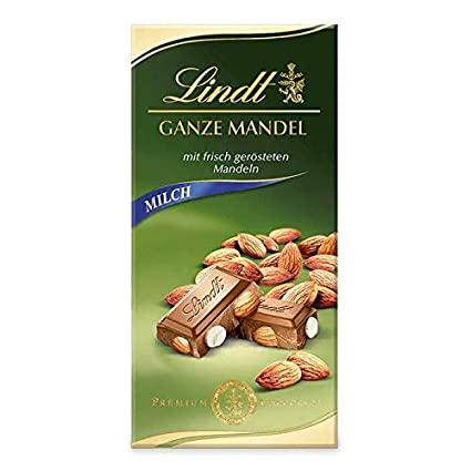 

Шоколад Lindt Ganze Mandel Milch 100g *30/04/2022