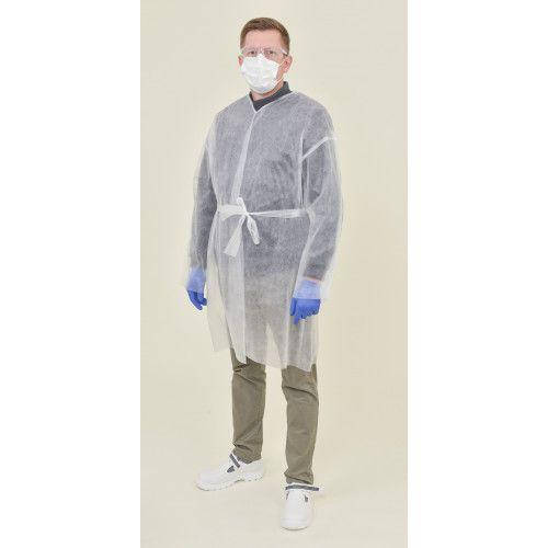 

Халат лабораторний BIKO на зав’язках з поясом