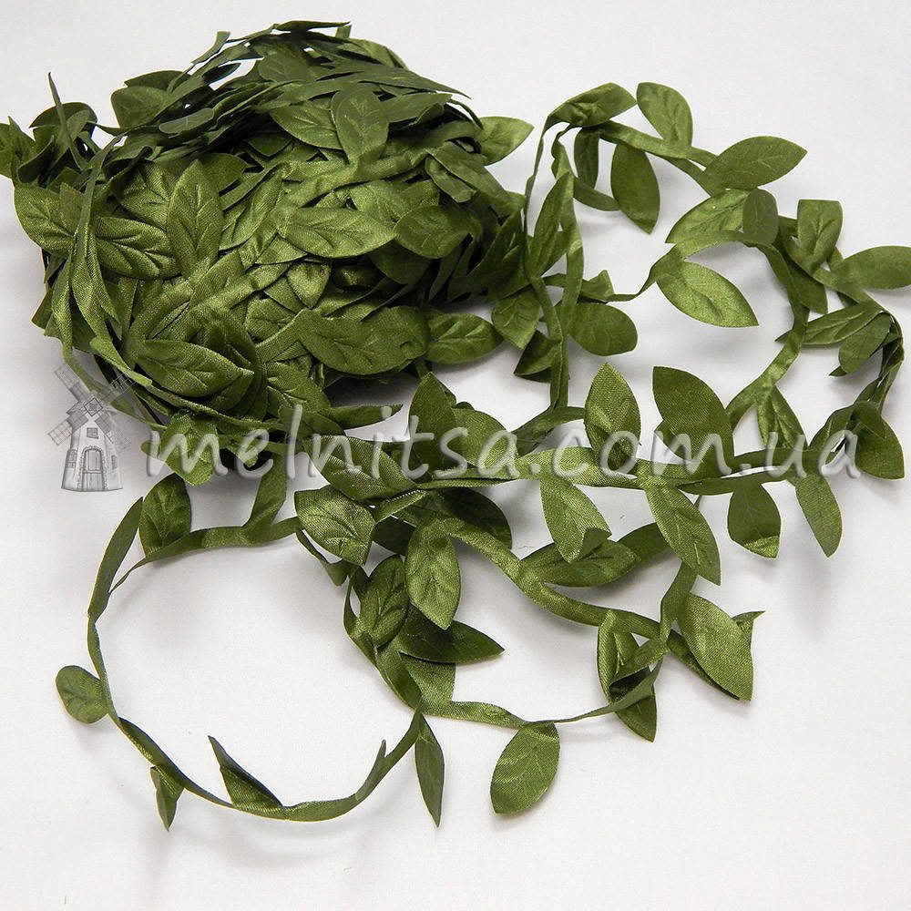 

Тесьма с крупными листочками, Зелёный