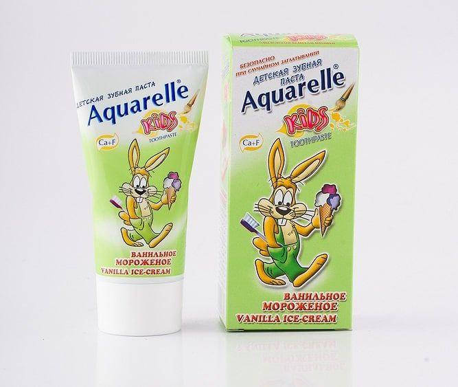 

Зубная паста для детей Aquarelle Kids 50мл Ванильное мороженое
