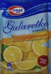 

Желе (Galaretka) зі смаком лимона Kraw Pak Польща 70г