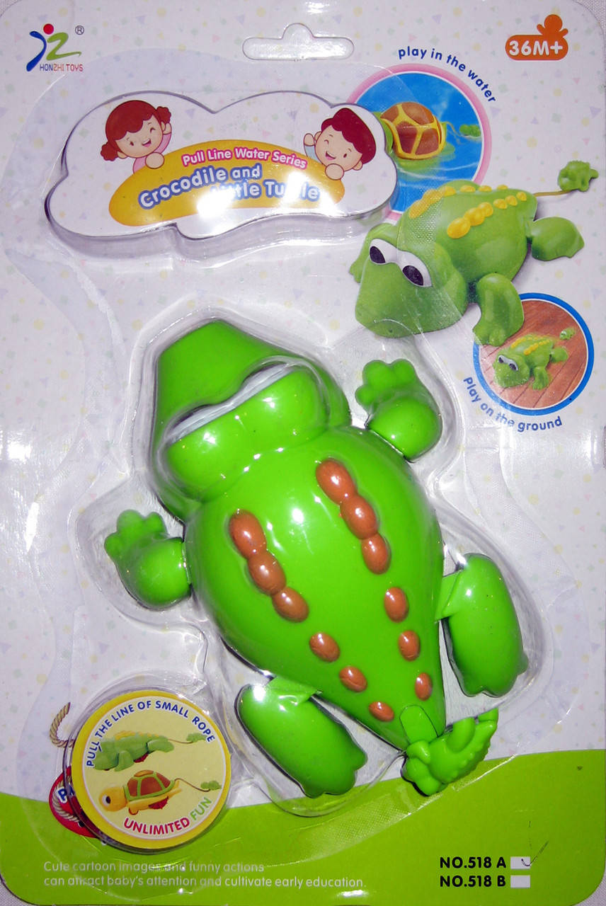 

Игрушка заводная для ванны крокодил 518 A, планшетка