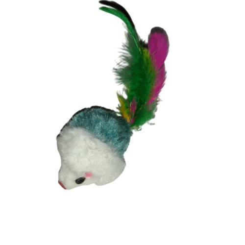 

Мышка игрушка для кошки разноцветная 10см