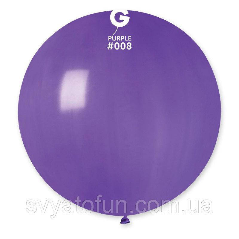 

Латексный воздушный шарик 31" пастель 08 фиолетовый 1шт Gemar