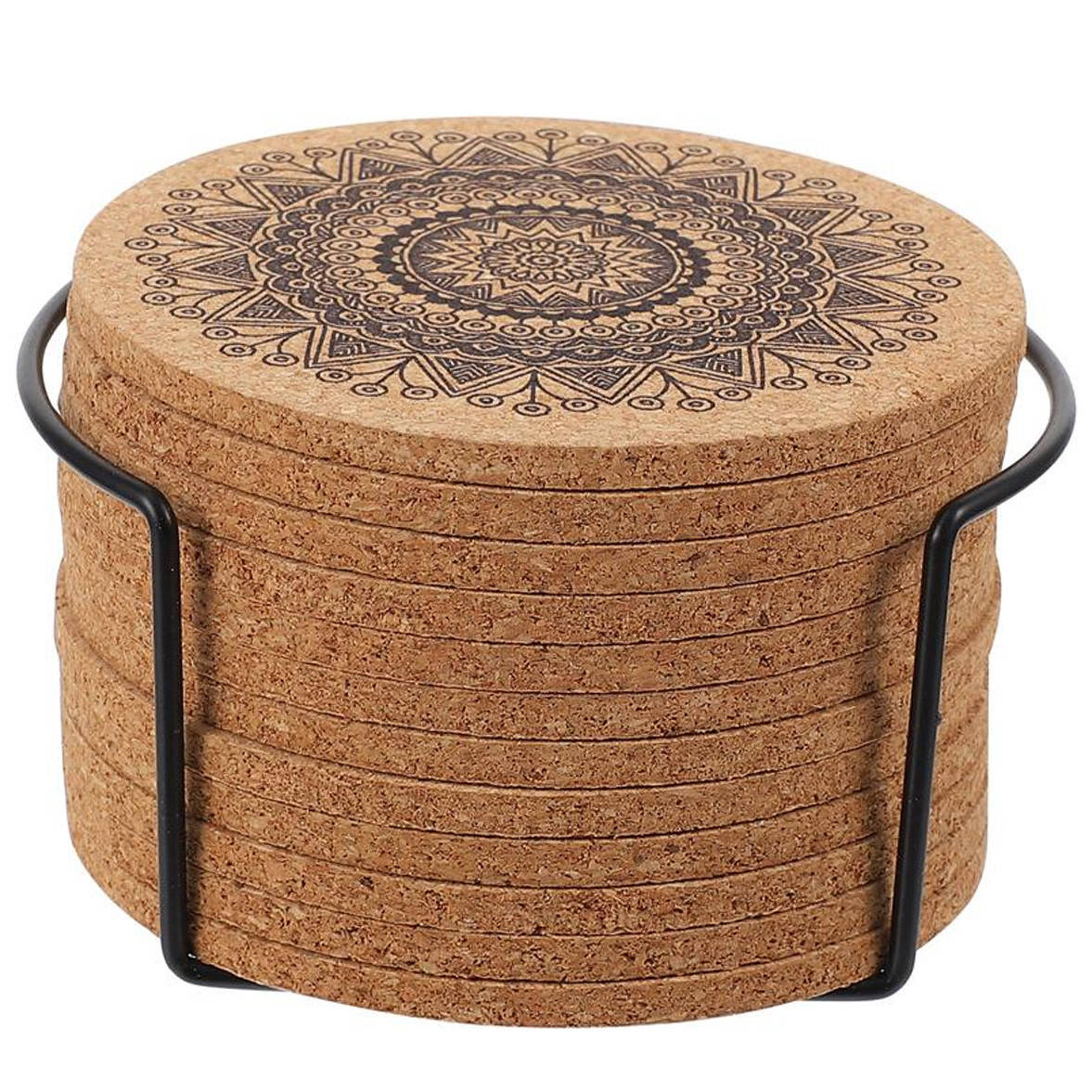 

Подставки из пробки под чашку бокал набор 12 штук