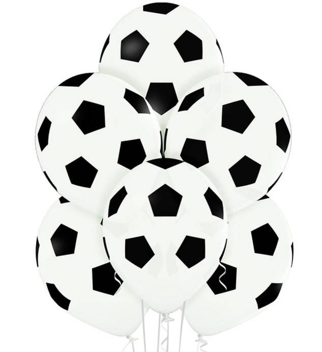

Шар латексный воздушный Футбольный мяч 30 см, BelBal 1103-2052