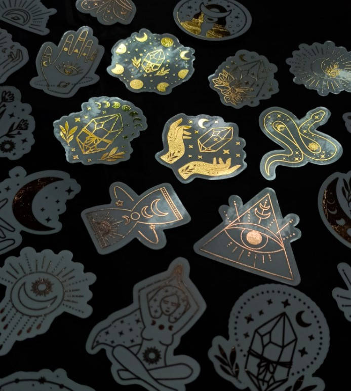 

Стикеры Esoteric element золото, Черный