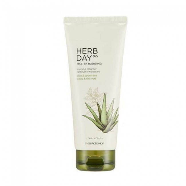 

Пенка для умывания с алоэ The Face Shop Herb Day 365 Cleansing Foam Aloe