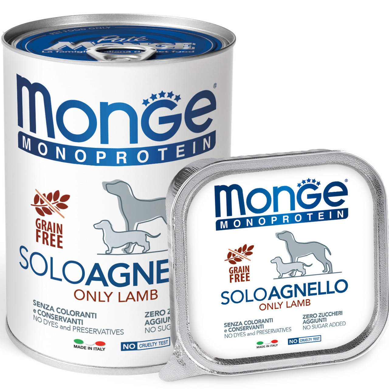 

Monge Dog Solo паштет с ягненком для собак всех пород 150 гр