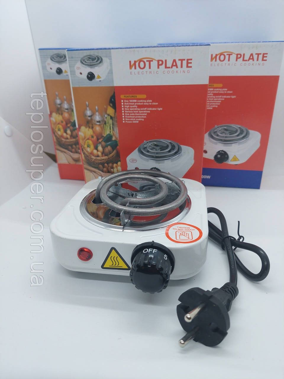 

Электроплитка мини портативная 500w