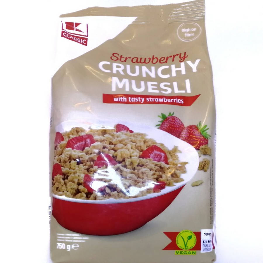 

Кранчі з полуницею Crunchy Musli Strawberry 750 г, Classic