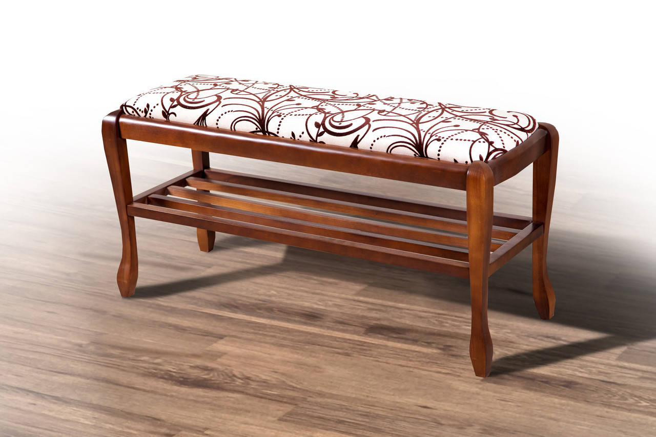 

Банкетка Сиеста New большая с полкой 90 см темный орех (Нимфа 1А)