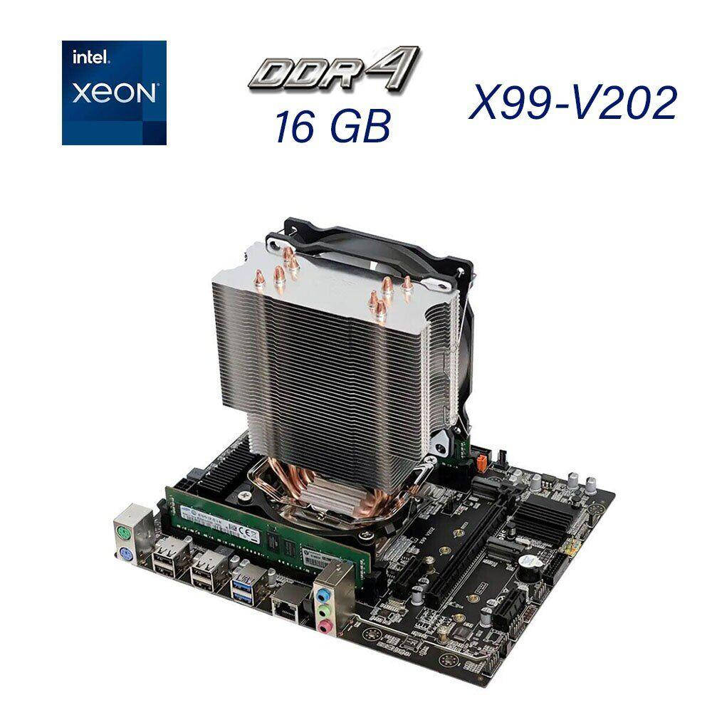 

Комплект: материнская плата X99-V202 / Intel Xeon E5-2666 v3 (10 (20) ядер по 2.9 - 3.5 GHz) / 16 GB DDR4 /