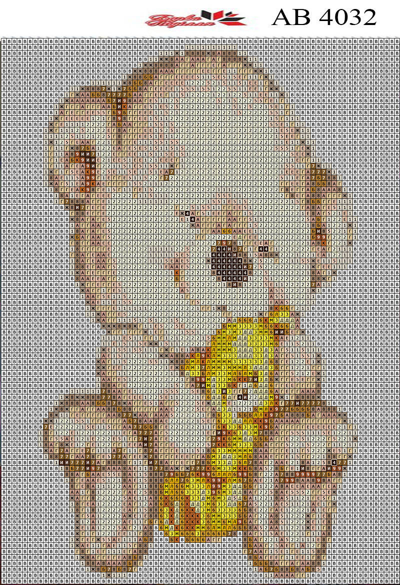 

Алмазная вышивка АВ 4032 Мишка (полная зашивка)