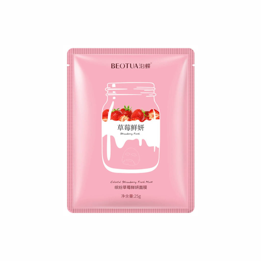 

Тканевая маска с экстрактом клубники Beotua Strawberry Fresh Mask