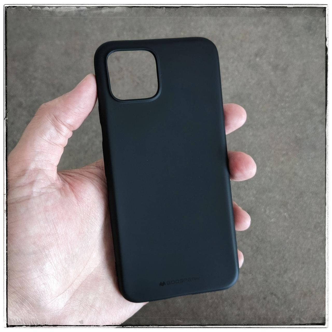 

Чехол СИЛИКОН софт тач Goospery для Google Pixel Пиксель 4 ЧЕРНЫЙ