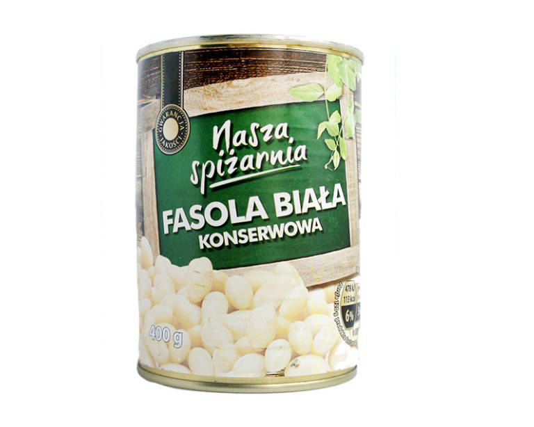 

Фасоль консервированная белая Nasza spizarnia 400 г