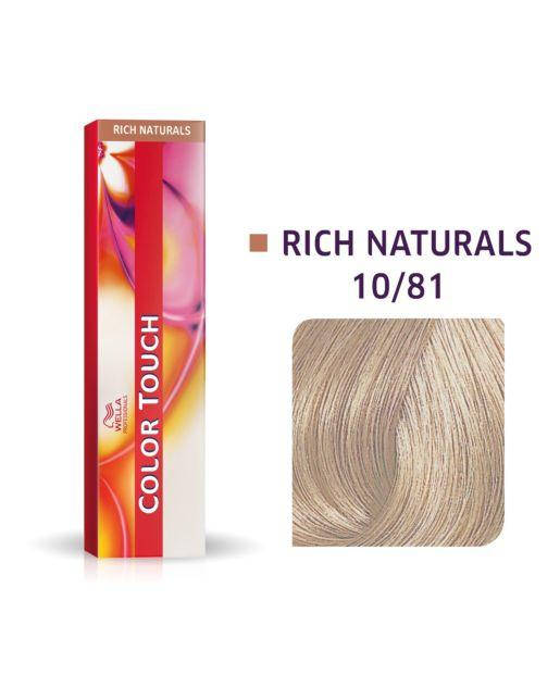 

Краска для волос безаммиачная Wella Professional Color Touch 60 мл 10/81 - Нежный ангел