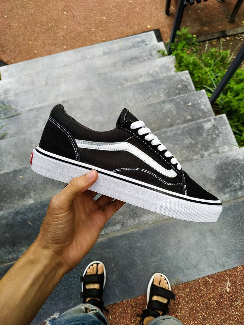 

Мужские кеды в стиле Vans Old Skool, черно-белый, Китай 42