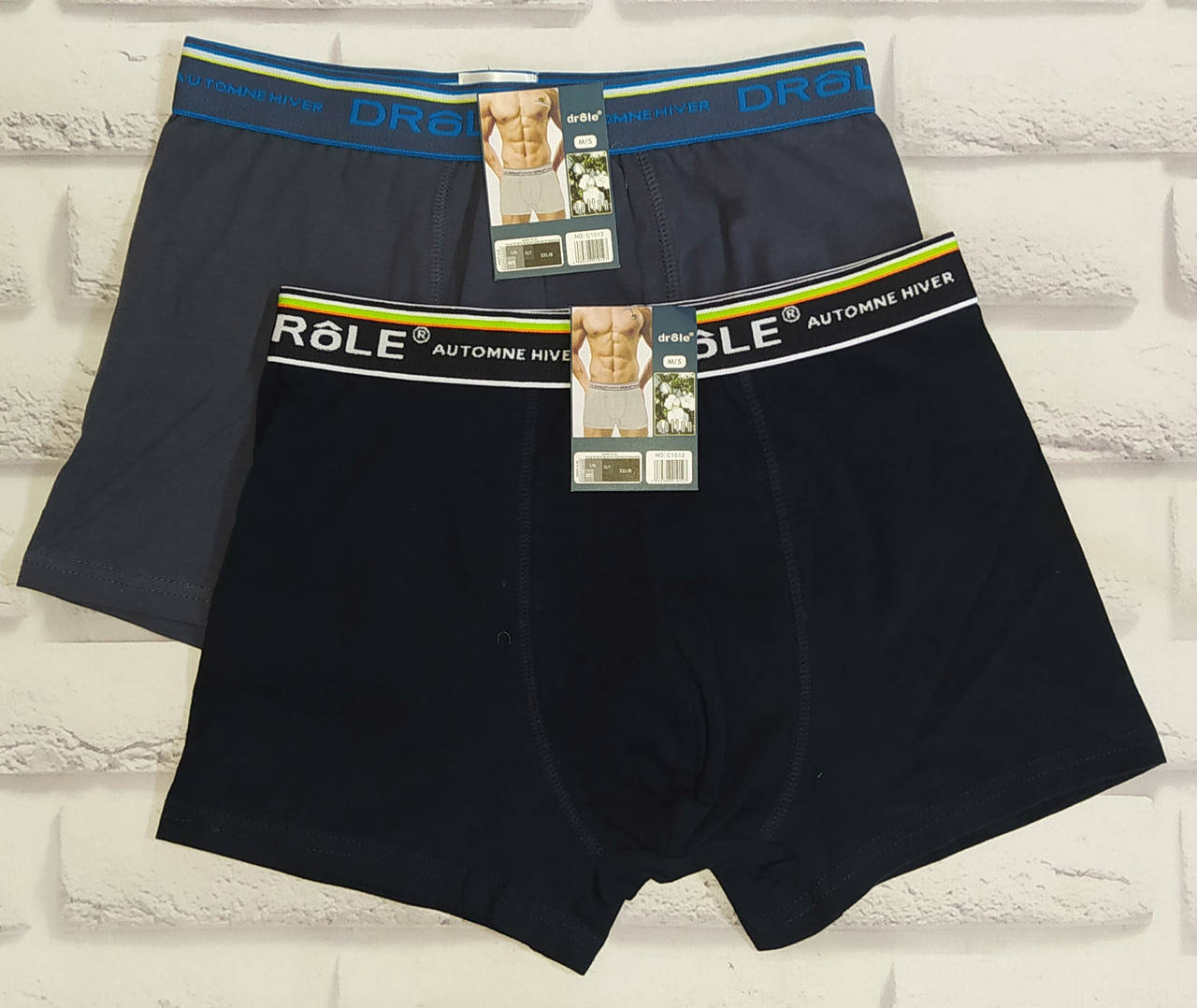 

Трусы мужские боксеры Drole хлопок M (48-50) раз, Разные цвета