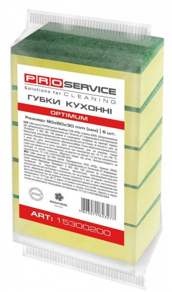 

PRO Губка кухонная Optimum 5 шт., 90*60*30мм