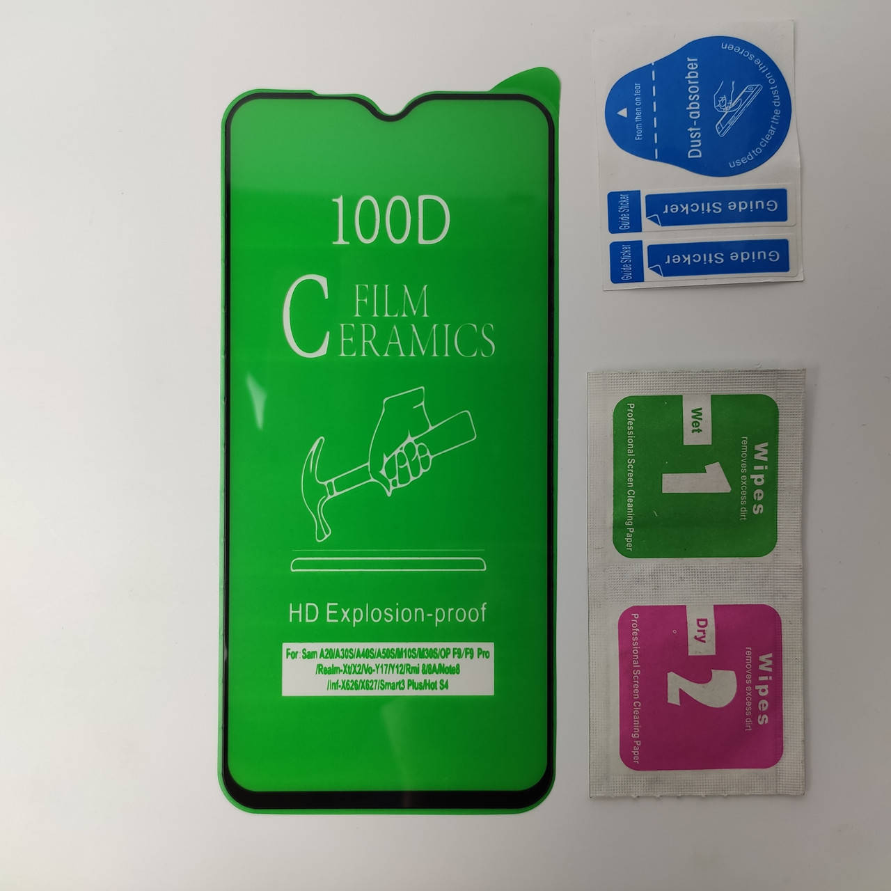 

Гибкое Защитное стекло для VIVO Y15 Ceramics 9D на весь экран телефона Керамическое Черный