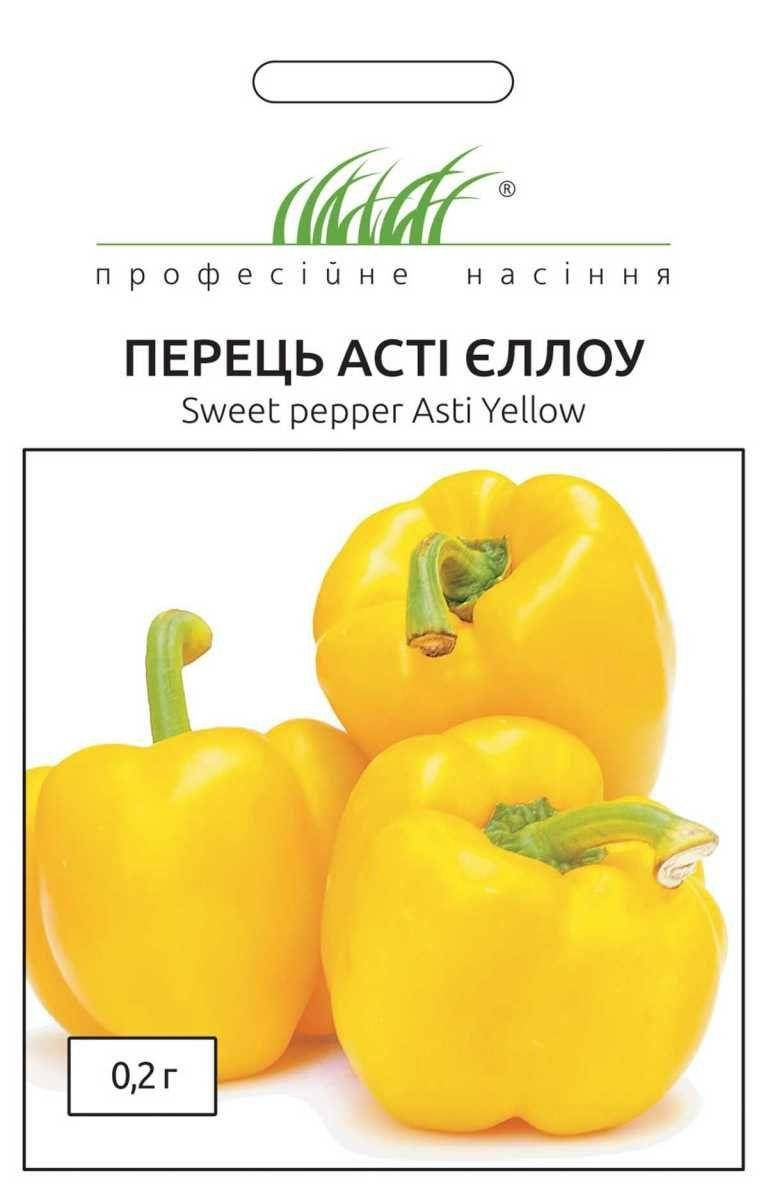 

Профсемена. Семена Перец Асти Єллоу (Фасовка 0.2г.)