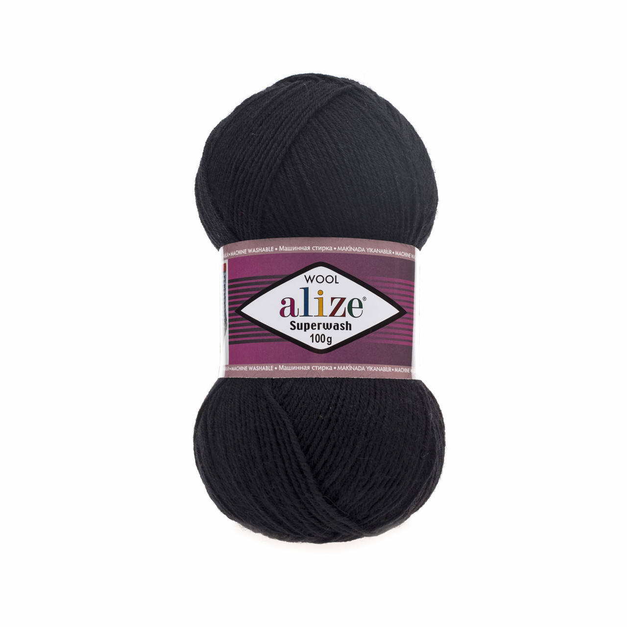 

Alize Superwash (Ализе Супервош) № 60 черный, (Пряжа, нитки для вязания)