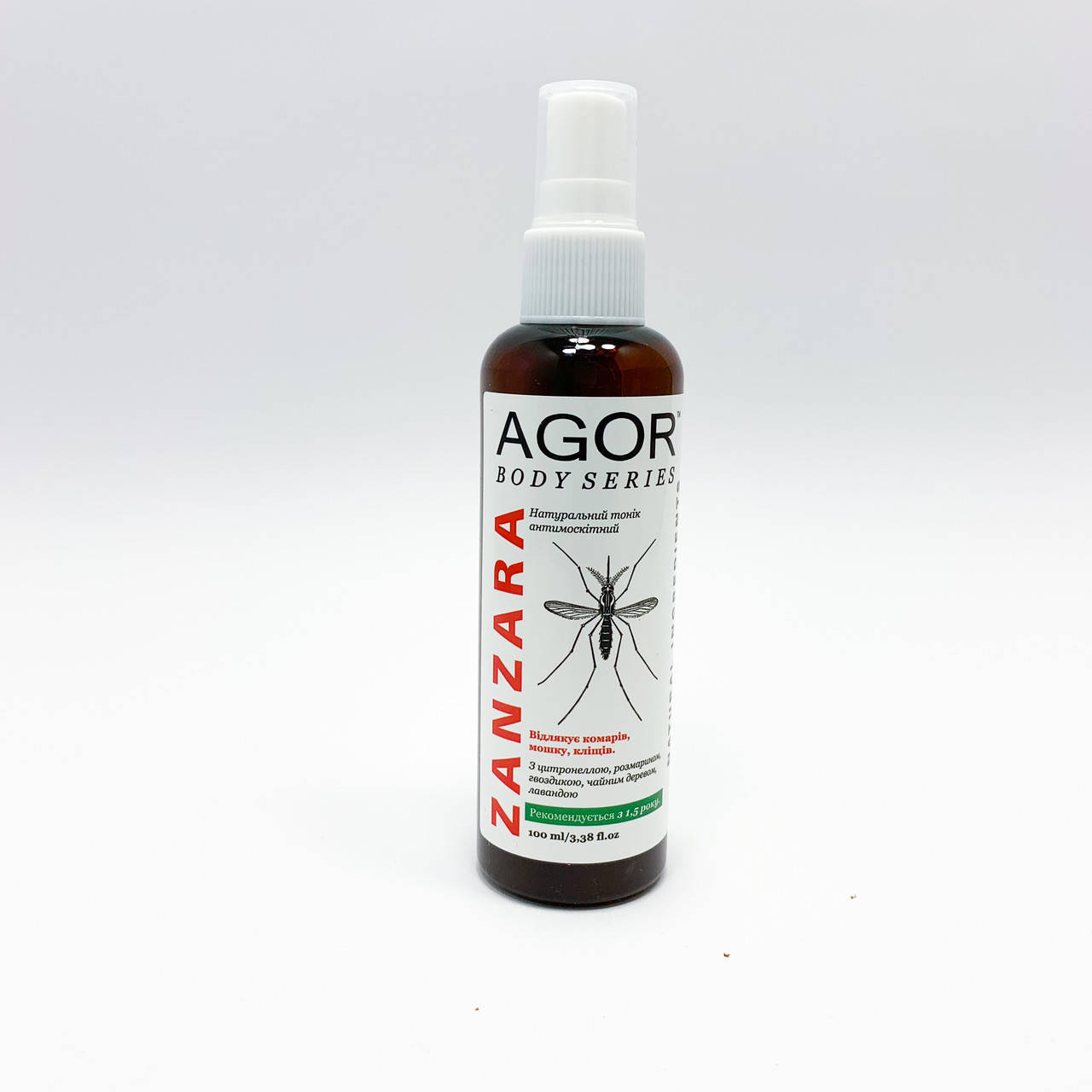 

Натуральный антимоскитный тоник AGOR Zanzara 100 мл