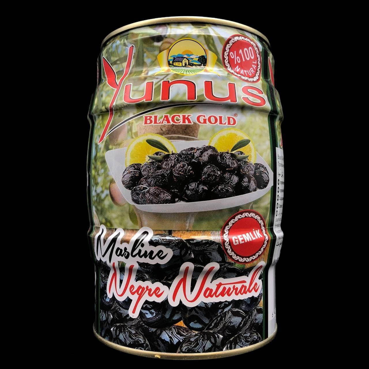 

Маслини чорні в'ялені "Yunus" 1180/1000г (ж/б)