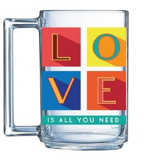 

Чашка стеклянная Luminarc Фитнес LOVE 320 мл