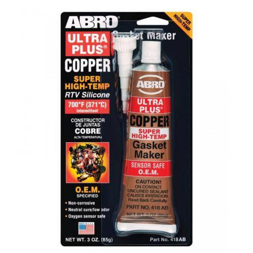 

Герметик прокладки ABRO (AB 418) (85гр) Медный ULTRA (418-AB)