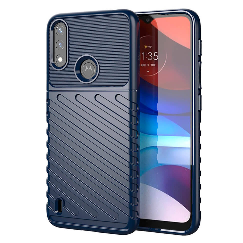 

Чехол Lenuo Thunder для Motorola E7 Power / E7i Power Navy Blue, Темно-синий