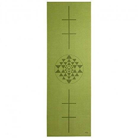 

Коврик для йоги Bodhi Leela Янтра, оливково-зеленый