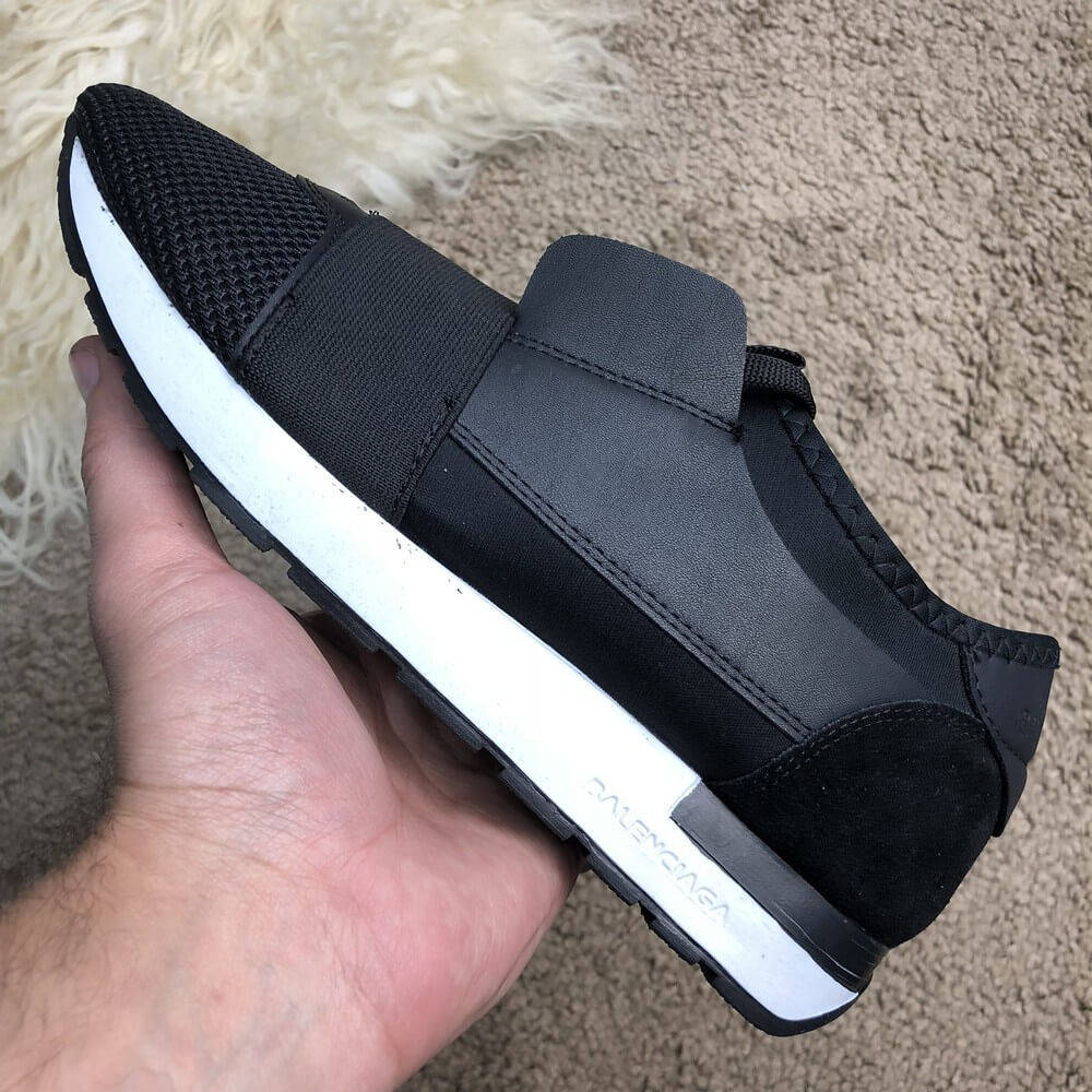 

Кроссовки Balenciaga Race Runner Black/White, Белый