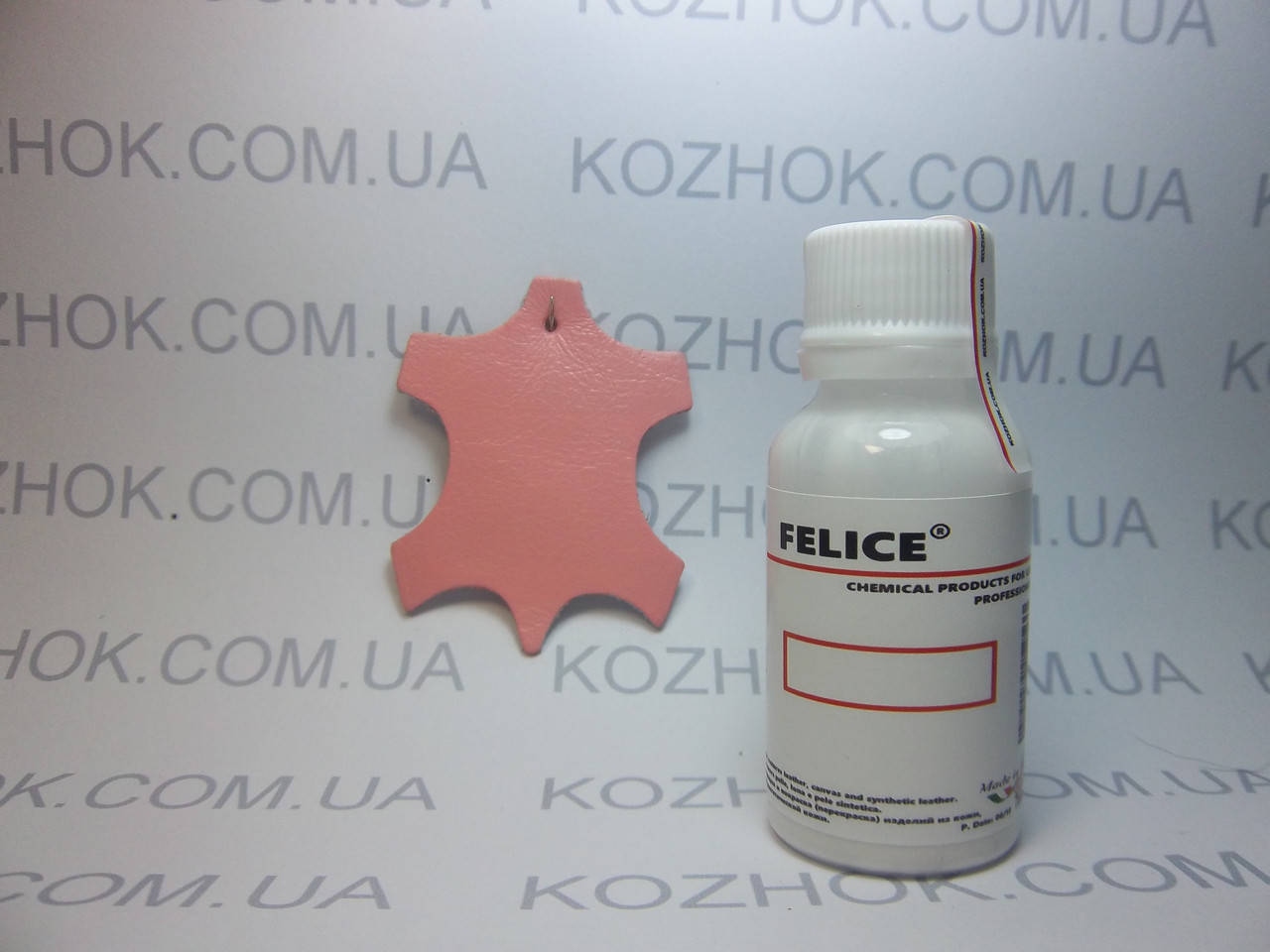 

Краска для кожи Felice цв.Розовый (25 мл)Для обуви,гладкой кожи, кожгалантереи, кожаной мебели, кожаного салон
