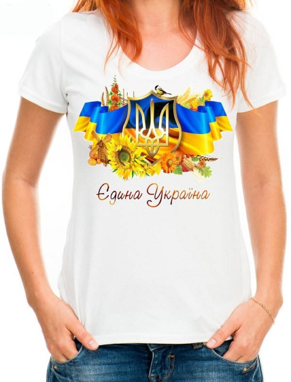 

Футболка с принтом "Единая Украина" Push IT