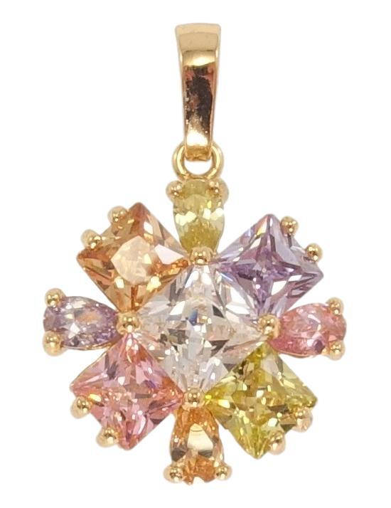 

Кулон Xuping Позолота 18K "Разноцветный кристальный цветок"