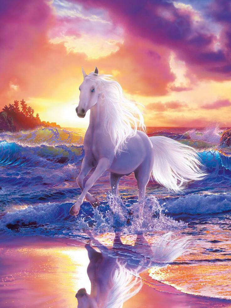 

Картина по номерам и алмазная мозаика Белая Лошадь 3D 2 в 1 на подрамнике 40х50 см