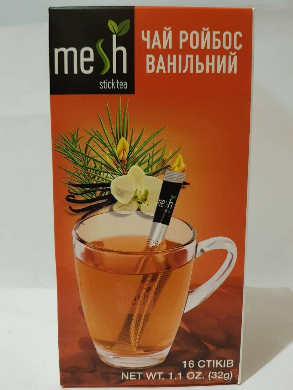 

Чай с ройбушем и ванилью Mesh stics Ройбос ванильный в стиках 16 шт по 2 г