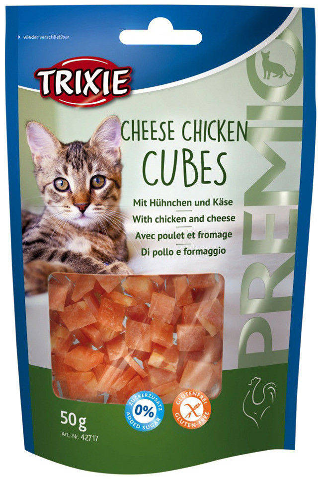 

Trixie TX-42717 PREMIO Cheese Chicken Cubes 50г-лакомство с курицей