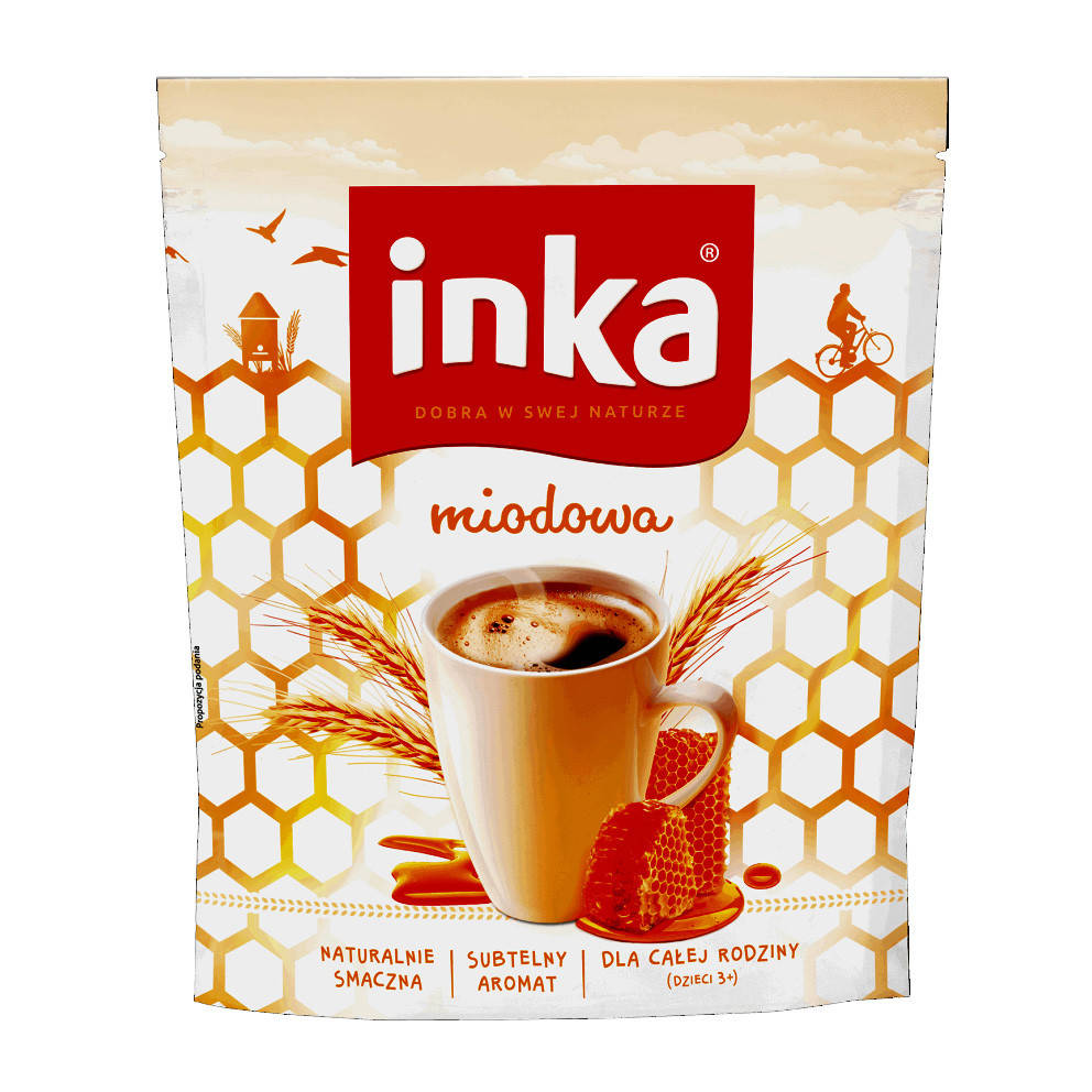 

Inka Медовая 200г ячменный кофейный напиток (кофе) растворимый без кофеина