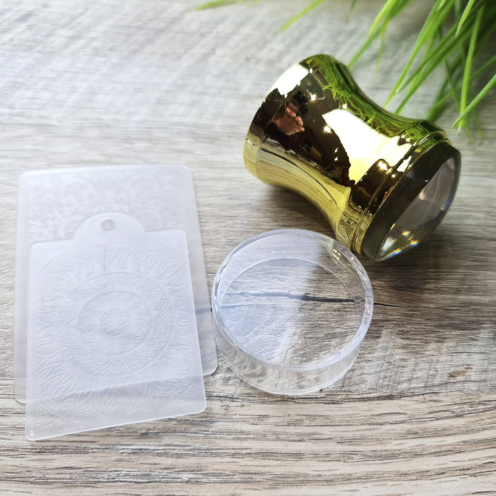 

Штамп для стемпинга шикрокий 3,5см, золотой, Золотистый