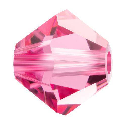 

Хрустальные биконусы Preciosa (Чехия) 4 мм Rose, Розовый