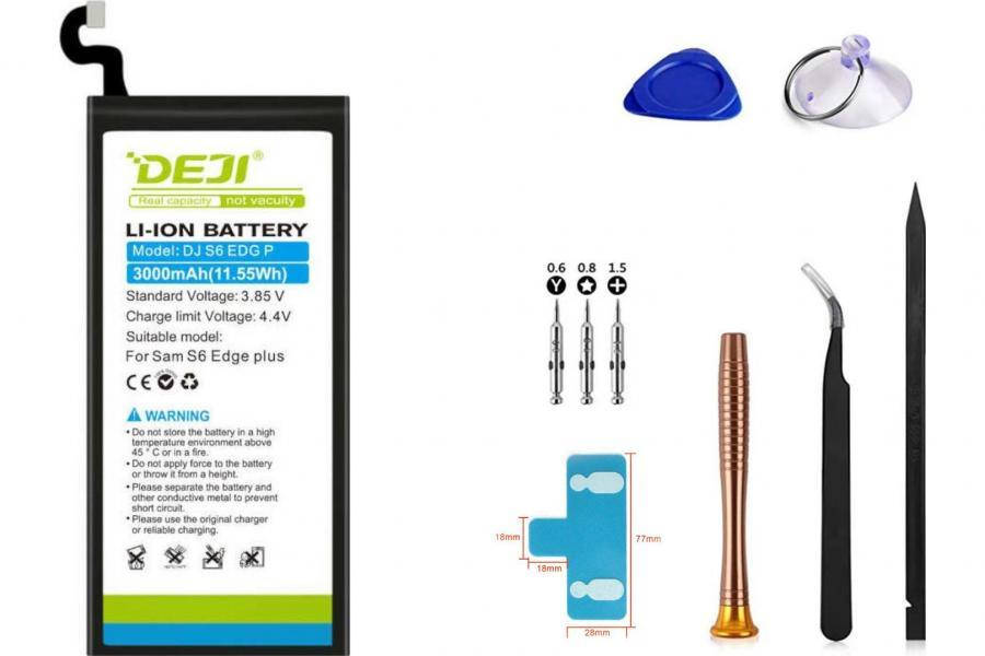 

Аккумулятор Samsung EB-BG928ABE (DEJI) для Galaxy S6 Edge Plus SM-G928A + Набор инструментов