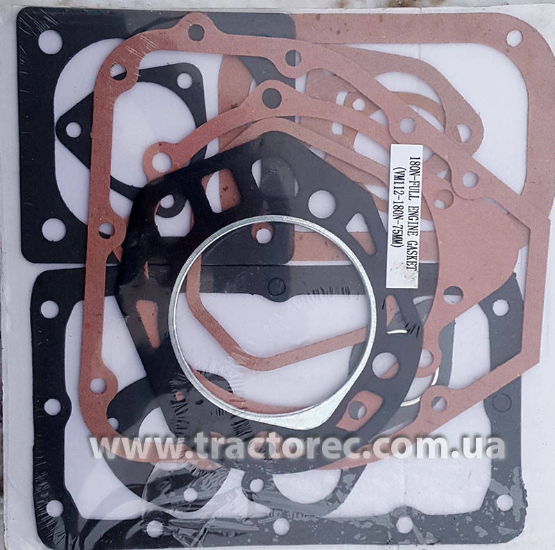 

Набор прокладок ПОЛНЫЙ на двигатель мотоблока R180, 8 л.с.