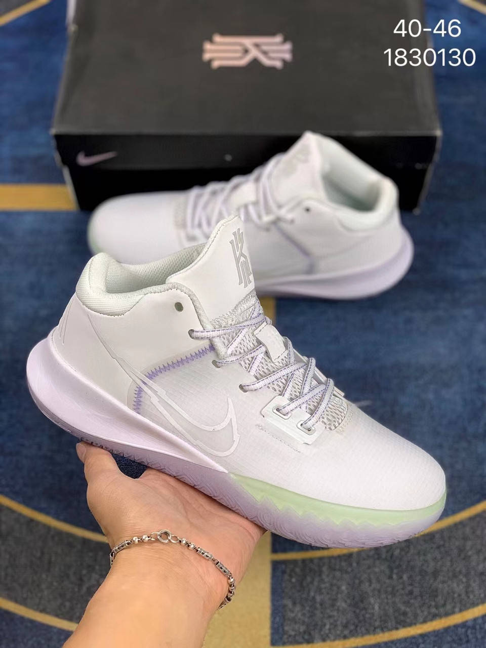 

NIKE KYRIE FLYTRAP IV Кайри 4 белые мужские баскетбольные кроссовки